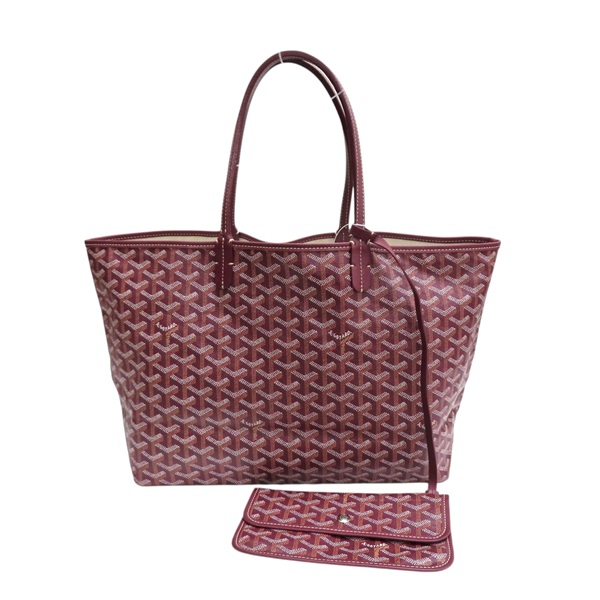 酒紅色 PVC塗層帆布 Saint Louis 肩背包【GOYARD 高雅德】 STLOUIPMLTY09CL09P