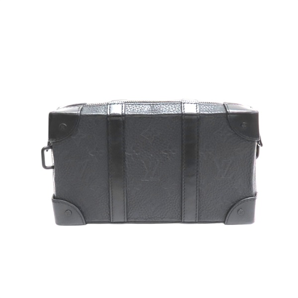 黑色 Taurillon Monogram 牛皮 Soft Trunk 錢包 肩背包【LOUIS VUITTON LV 路易威登】 M80224