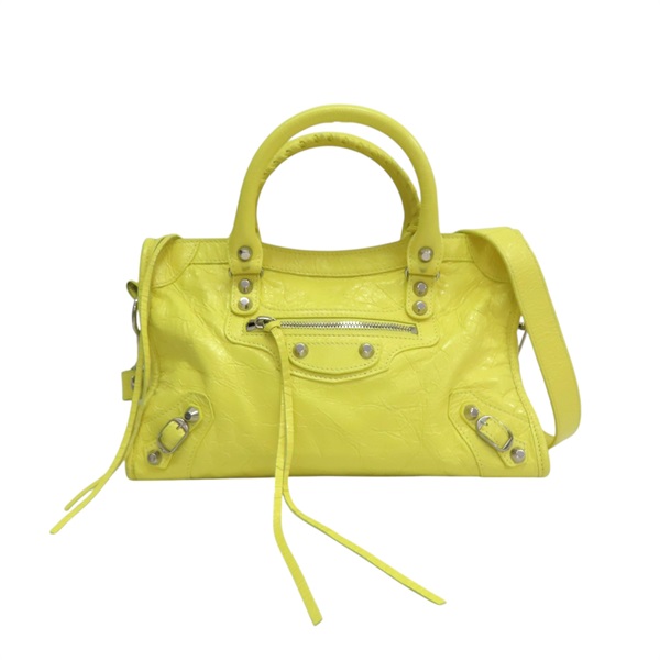 黃色 Arena 羊皮 Le City 小號 兩用包 797789【Balenciaga 巴黎世家】 797789