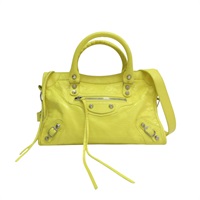 黃色 Arena 羊皮 Le City 小號 兩用包 797789【Balenciaga 巴黎世家】 797789