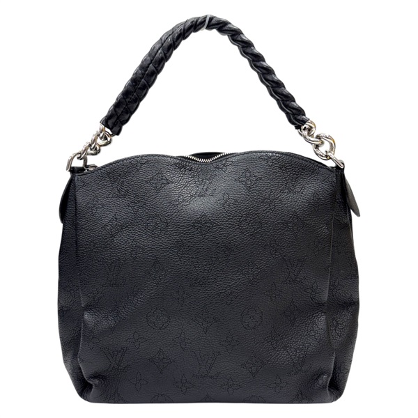 黑色 Mahina 牛皮 Babylone Chain BB 手提包 無背帶【LOUIS VUITTON LV 路易威登】 M51223
