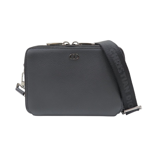 黑色 牛皮 CD Icon 拉鏈 手拿包 肩背包【Dior 迪奧】 2ESBC119CDI