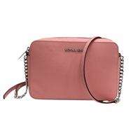 粉色 牛皮 Jet Set 大號 肩背包【MICHAEL KORS 麥可寇斯】 35F8STTC9L