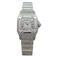 白色錶盤 不鏽鋼 Santos Galbee 腕錶【Cartier 卡地亞】 W20056D6