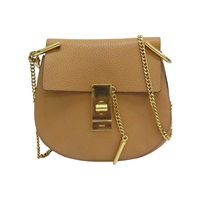 棕色 牛皮 Drew mini 鍊帶 肩背包【Chloe 克羅伊】 CHC14WS031 944