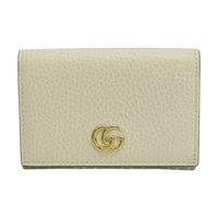 米白色 牛皮 帆布 卡夾 名片夾【GUCCI 古馳】 474748