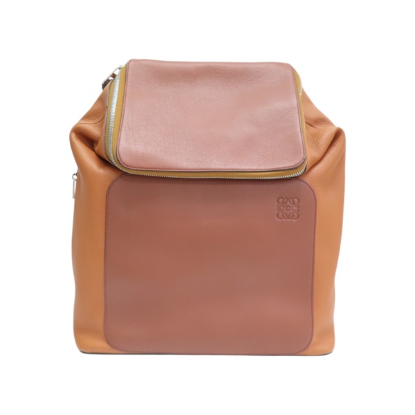 棕色 牛皮 GOYA 後背包【LOEWE 羅威】