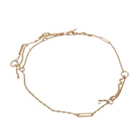 18K玫瑰金 Chaine d'Ancre Chaos 長項鍊【HERMES 愛馬仕】 H222209B