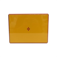 黃色 漆木 Facettes Lion 珠寶盒【HERMES 愛馬仕】 H311459M