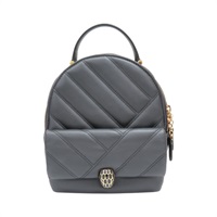 黑色 牛皮 Serpenti Cabochon Backpack 後背包 【BVLGARI 寶格麗】 288735