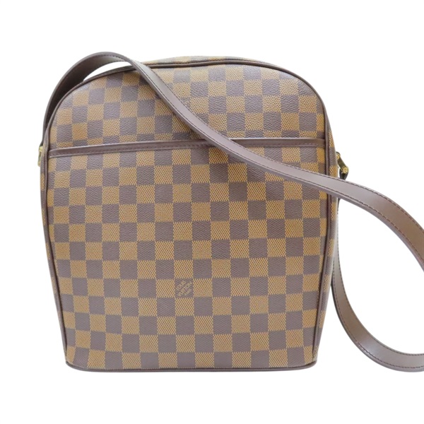 棕色 棋盤格帆布 Ipanema GM 肩背包【LOUIS VUITTON LV 路易威登】 N51292