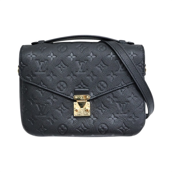 黑色 原花壓紋牛皮 Pochette Metis 兩用包【LOUIS VUITTON LV 路易威登】 M41487