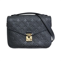 黑色 原花壓紋牛皮 Pochette Metis 兩用包【LOUIS VUITTON LV 路易威登】 M41487