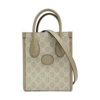 米白色 GG Supreme 帆布 肩背包【GUCCI 古馳】 671623