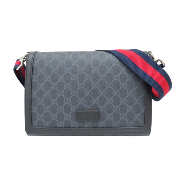 黑色 帆布 GG Supreme 肩背包【GUCCI 古馳】 771167