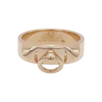 18K玫瑰金 Collier be chien ring 戒指【HERMES 愛馬仕】 H108118B