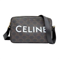 棕色 Triomphe帆布 印花中號 郵差 肩背包【CELINE 賽琳】 194502CIM