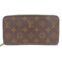 棕色 原花 帆布 Zippy Wallet 拉鍊長夾【LOUIS VUITTON LV 路易威登】 M60017
