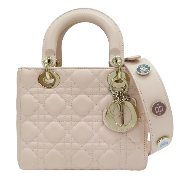 粉色 羊皮 Small Lady Dior My ABCDior 兩用包【Dior 迪奧】 M0538ONGE