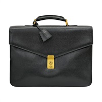 黑色 荔枝紋 牛皮 Vintage Briefcase 公事包【CHANEL 香奈兒】