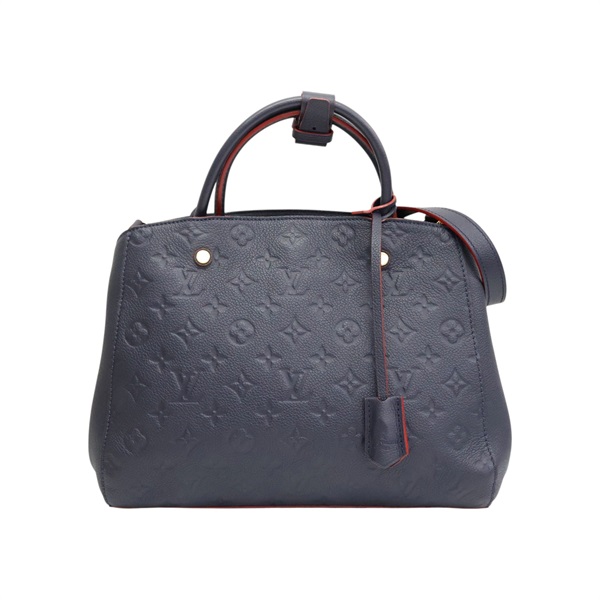 藍色 原花 牛皮 壓紋 Montaigne MM 兩用包【LOUIS VUITTON LV 路易威登】 M42746