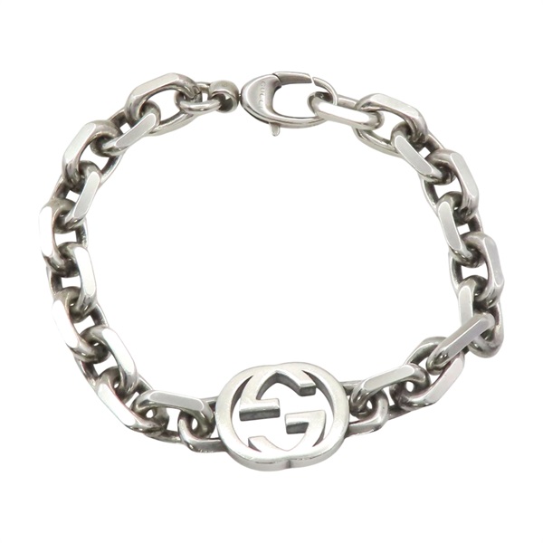 925純銀 Interlocking G 手鍊【GUCCI 古馳】 627068