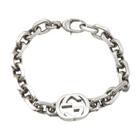 925純銀 Interlocking G 手鍊【GUCCI 古馳】 627068