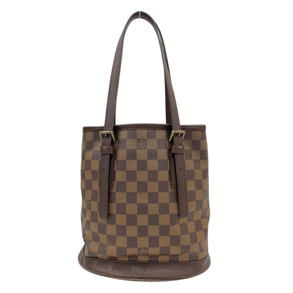棕色 棋盤格帆布 Marais 水桶包 手提包 無小袋【LOUIS VUITTON LV 路易威登】 N42240