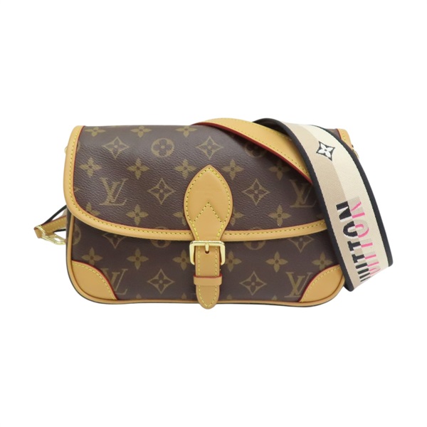 棕色 原花帆布 Diane 肩背包 M45985【LOUIS VUITTON LV 路易威登】 M45985