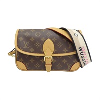 棕色 原花帆布 Diane 肩背包 M45985【LOUIS VUITTON LV 路易威登】 M45985