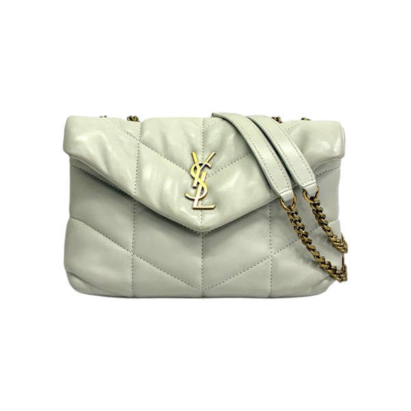米色羊皮 PUFFER TOY 肩背包 7593371【SAINT LAURENT YSL 聖羅蘭】 7593371