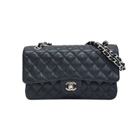黑色牛皮 25 鍊帶 肩背包【CHANEL 香奈兒】 A01112