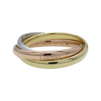 18K 三色三金 Trinity 戒指 53【Cartier 卡地亞】 CRB4235153