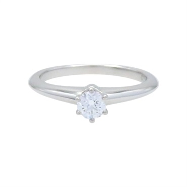 PT950鉑金 鑽石 Solitaire 戒指【Tiffany & Co 蒂芬妮】