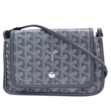 灰色 PVC塗層帆布 Plumet Pouch Wallet 肩背包【GOYARD 高雅德】 PLUMETPMLTY51CL51P