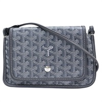 灰色 PVC塗層帆布 Plumet Pouch Wallet 肩背包【GOYARD 高雅德】 PLUMETPMLTY51CL51P