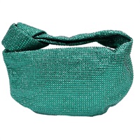 綠色 滿鑽 Mini Jodie 手提包【BOTTEGA VENETA BV 寶緹嘉】 651876V23W0