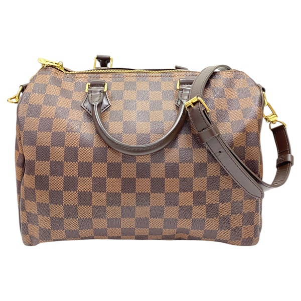 棕色 棋盤格帆布 Speedy Bandouliere 30 兩用包 缺鎖頭組【LOUIS VUITTON LV 路易威登】 N41367