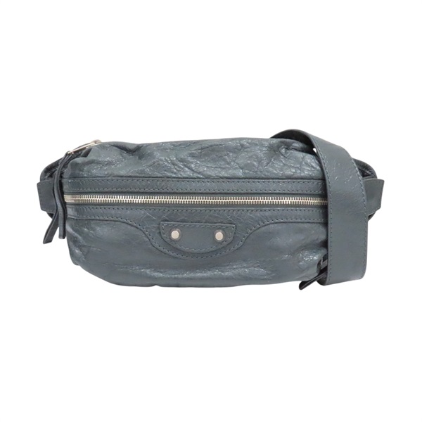 灰色 羊皮 Neo Lift beltbag 腰包 542013【Balenciaga 巴黎世家】 542013