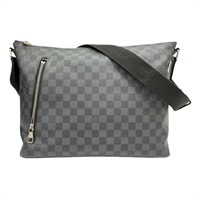 黑色 棋盤格 帆布 Mick MM 肩背包【LOUIS VUITTON LV 路易威登】 N41106