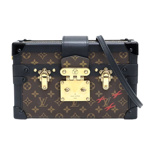 棕色 原花帆布 Petite Malle Trunk 肩背包 M45943【LOUIS VUITTON LV 路易威登】 M45943