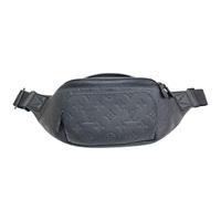 黑色 原花壓紋 牛皮 Rush Bumbag 腰包【LOUIS VUITTON LV 路易威登】 M47058