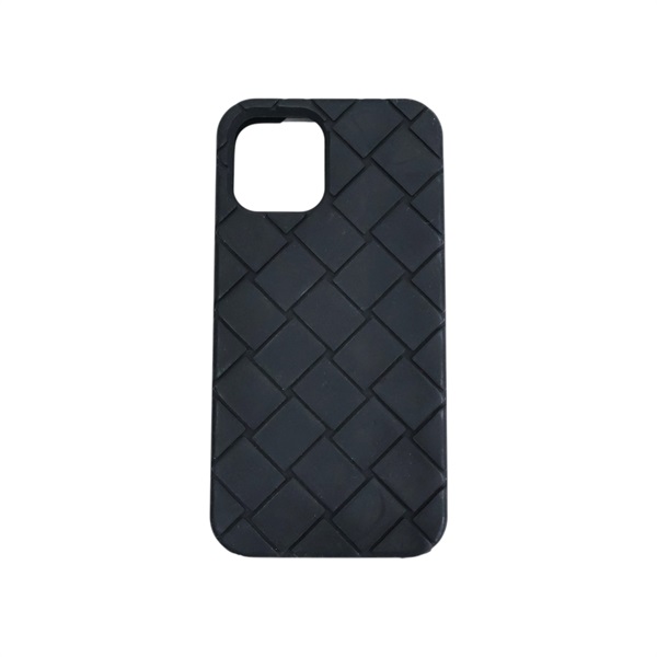 黑色橡膠 iPhone12/12PRO 手機殼 (缺掛繩)【BOTTEGA VENETA BV 寶緹嘉】 680029