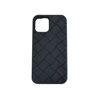 黑色橡膠 iPhone12/12PRO 手機殼 (缺掛繩)【BOTTEGA VENETA BV 寶緹嘉】 680029
