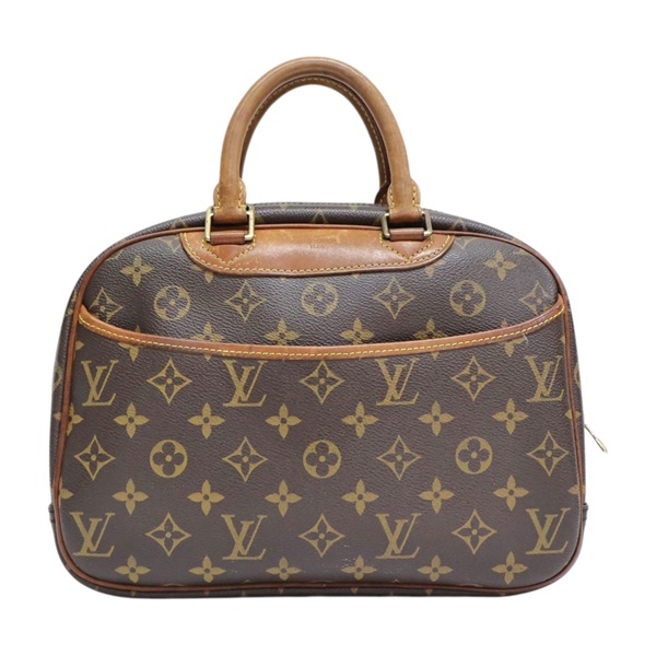 棕色 原花帆布 Trouville 手提包【LOUIS VUITTON LV 路易威登】 M42228