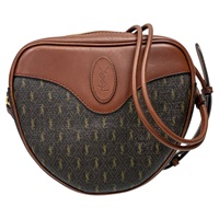 棕色 原花 帆布 Le Monogramme Coeur 肩背包【SAINT LAURENT YSL 聖羅蘭】 675260