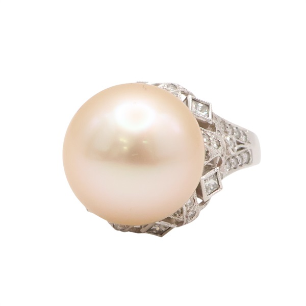 18K白金 珍珠 戒指【JEWELRY 無品牌珠寶】