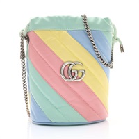 多色 牛皮 GG Marmont Small 水桶 肩背包【GUCCI 古馳】 575163