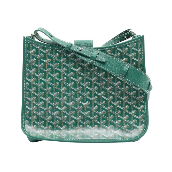 綠色 Goyardine帆布 Musette PM 肩背包【GOYARD 高雅德】 MUSETTPMLTY09CG09P
