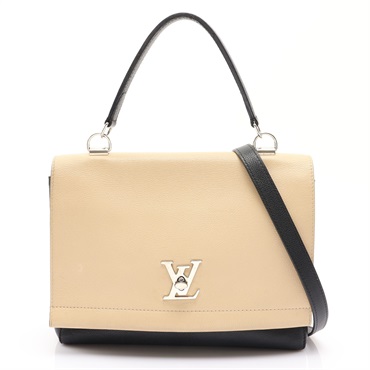 香草/黑色 牛皮 Lockme II 兩用包【LOUIS VUITTON LV 路易威登】 M50252